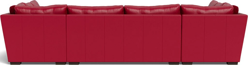 Mas Mesa 166" Deep Leather Condo U Sectional - Image 46