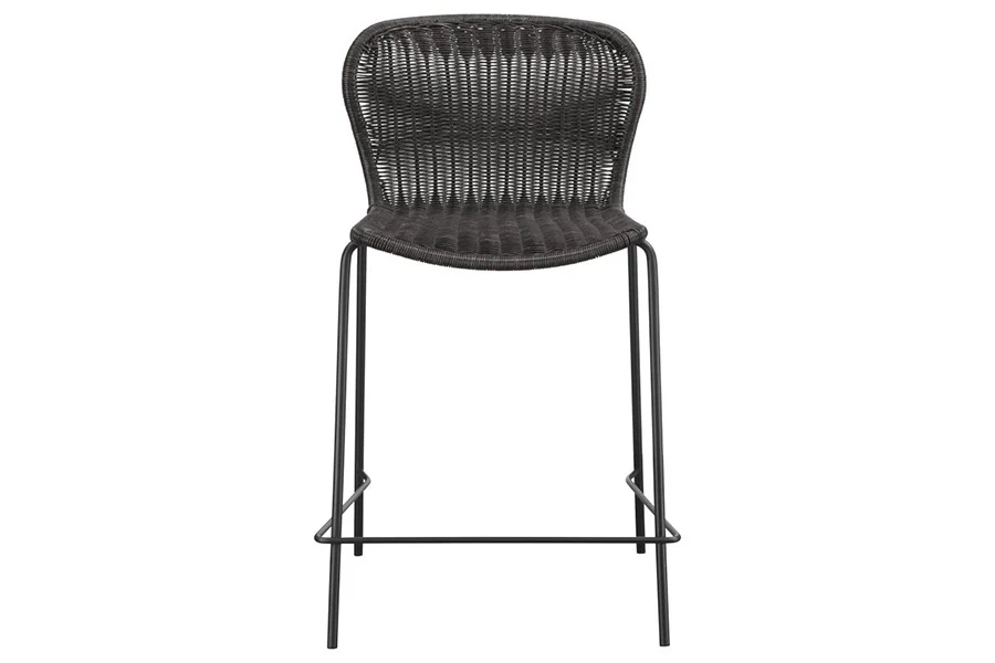 McKenna Faux Rattan Counter Stools (Set of 2) - Image 4