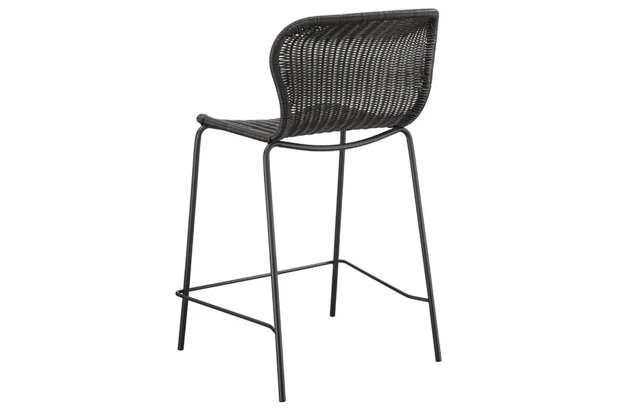 McKenna Faux Rattan Counter Stools (Set of 2) - Image 7