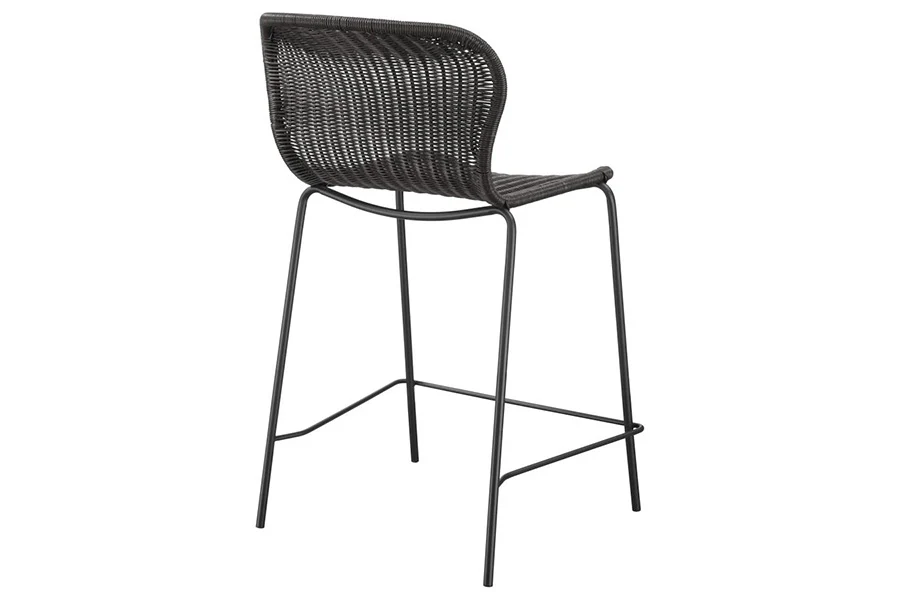 McKenna Faux Rattan Counter Stools (Set of 2) - Image 8