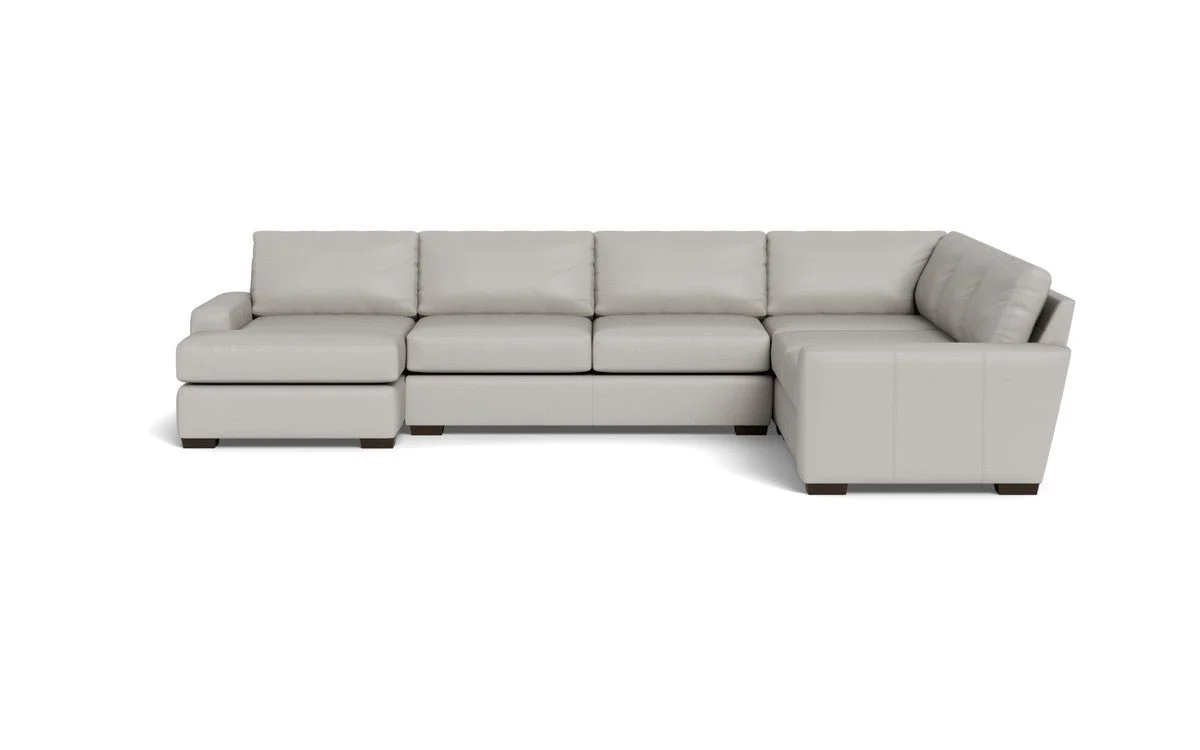 Mas Mesa 162" Deep Leather Corner Sectionals w. Left Chaise - Image 23
