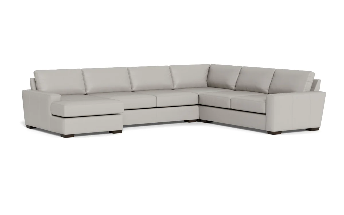 Mas Mesa 162" Deep Leather Corner Sectionals w. Left Chaise - Image 24