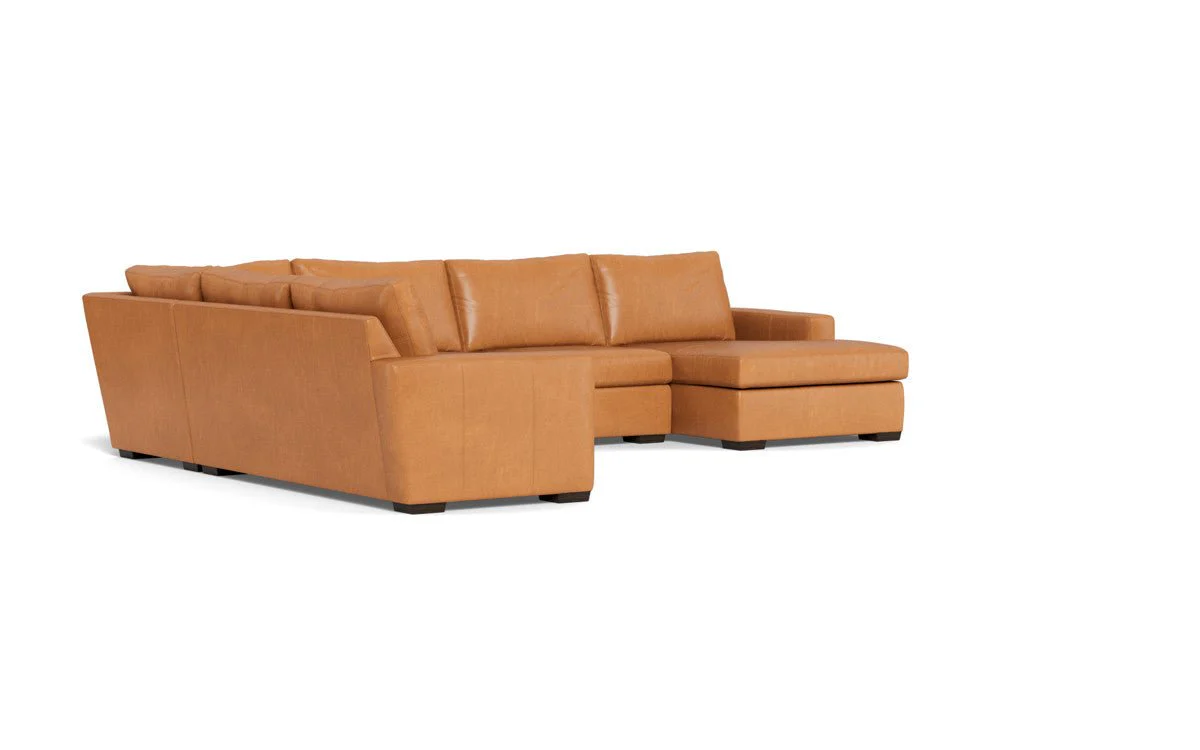 Mas Mesa 162" Deep Leather Corner Sectionals w. Right Chaise - Image 18