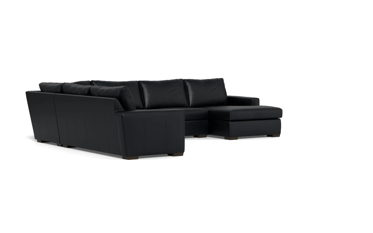 Mas Mesa 162" Deep Leather Corner Sectionals w. Right Chaise - Image 21