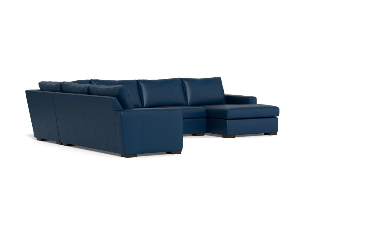 Mas Mesa 162" Deep Leather Corner Sectionals w. Right Chaise - Image 30