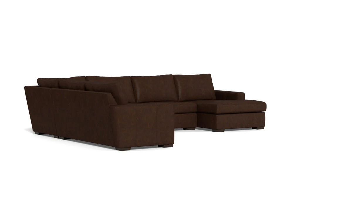 Mas Mesa 162" Deep Leather Corner Sectionals w. Right Chaise - Image 4