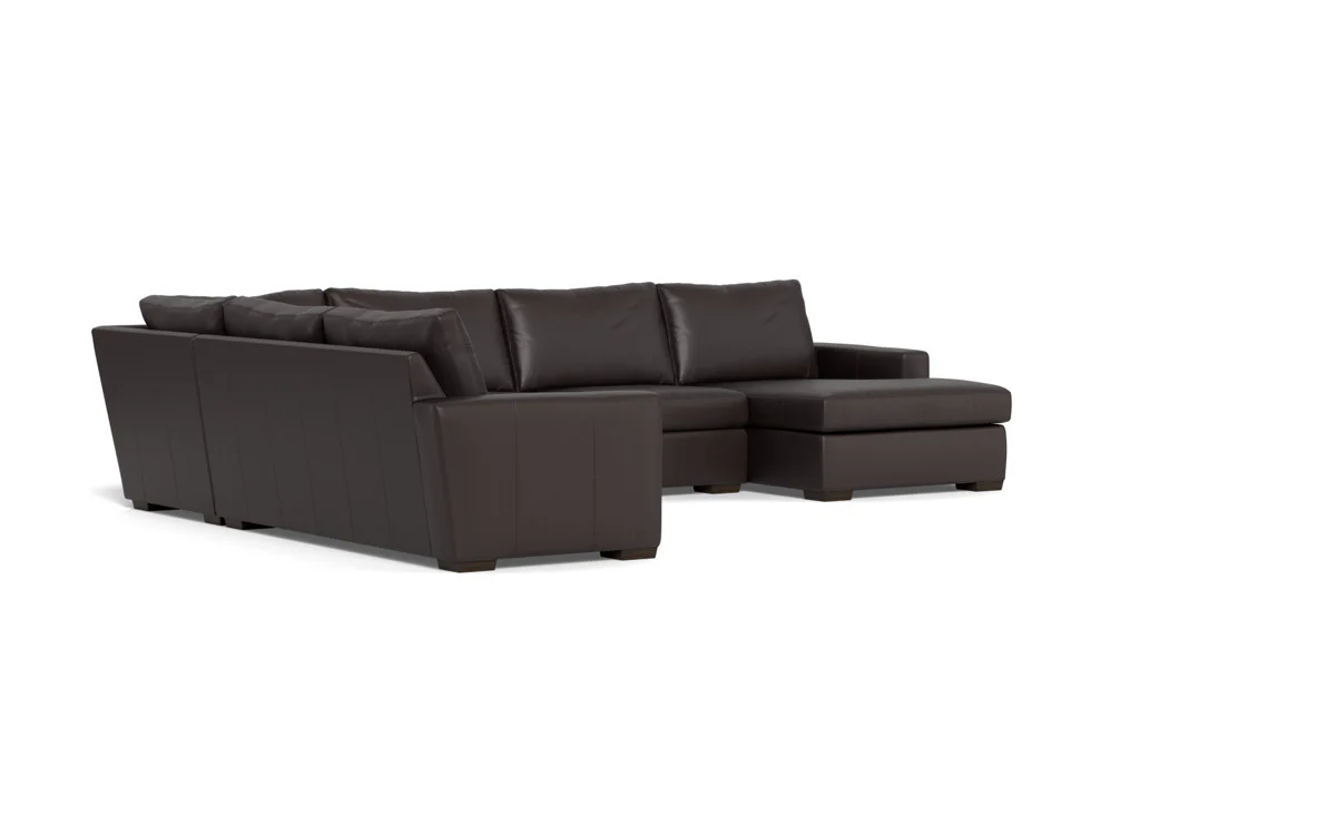 Mas Mesa 162" Deep Leather Corner Sectionals w. Right Chaise - Image 42