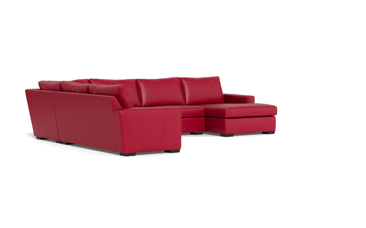 Mas Mesa 162" Deep Leather Corner Sectionals w. Right Chaise - Image 45