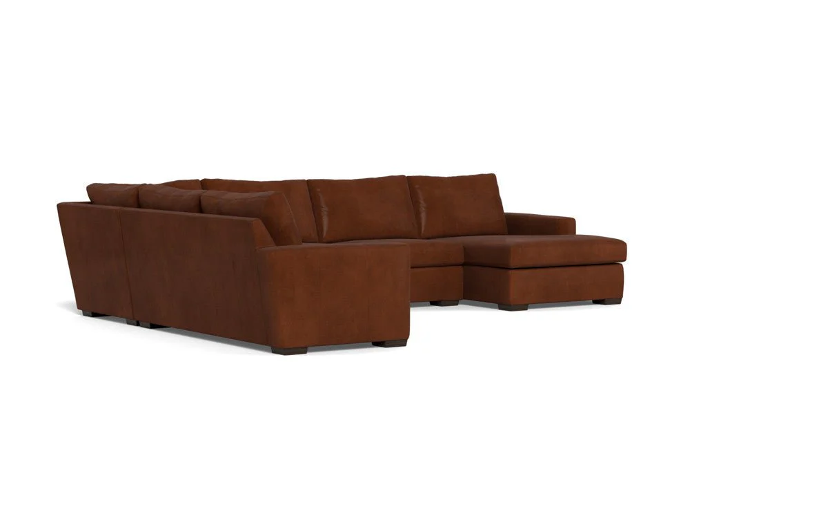 Mas Mesa 162" Deep Leather Corner Sectionals w. Right Chaise - Image 9