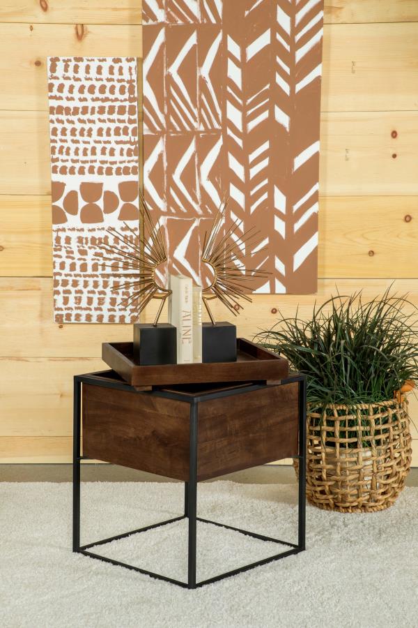 Orion Square Storage Accent Table - Image 2