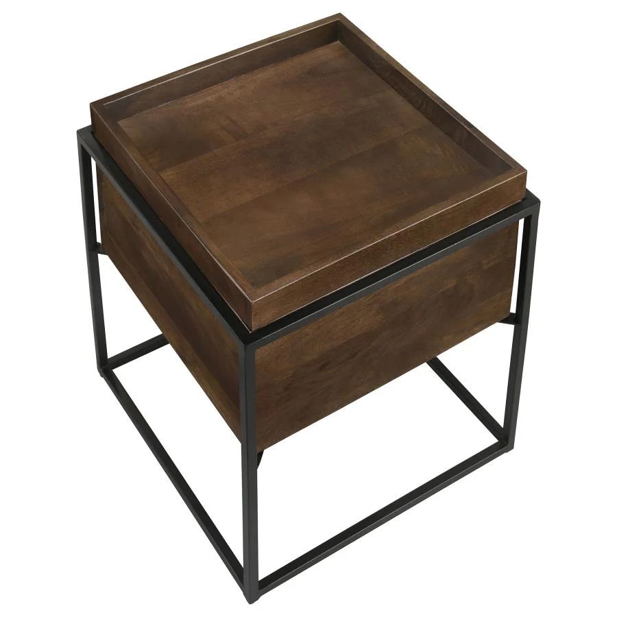 Orion Square Storage Accent Table - Image 3