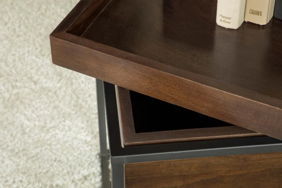 Orion Square Storage Accent Table - Image 5