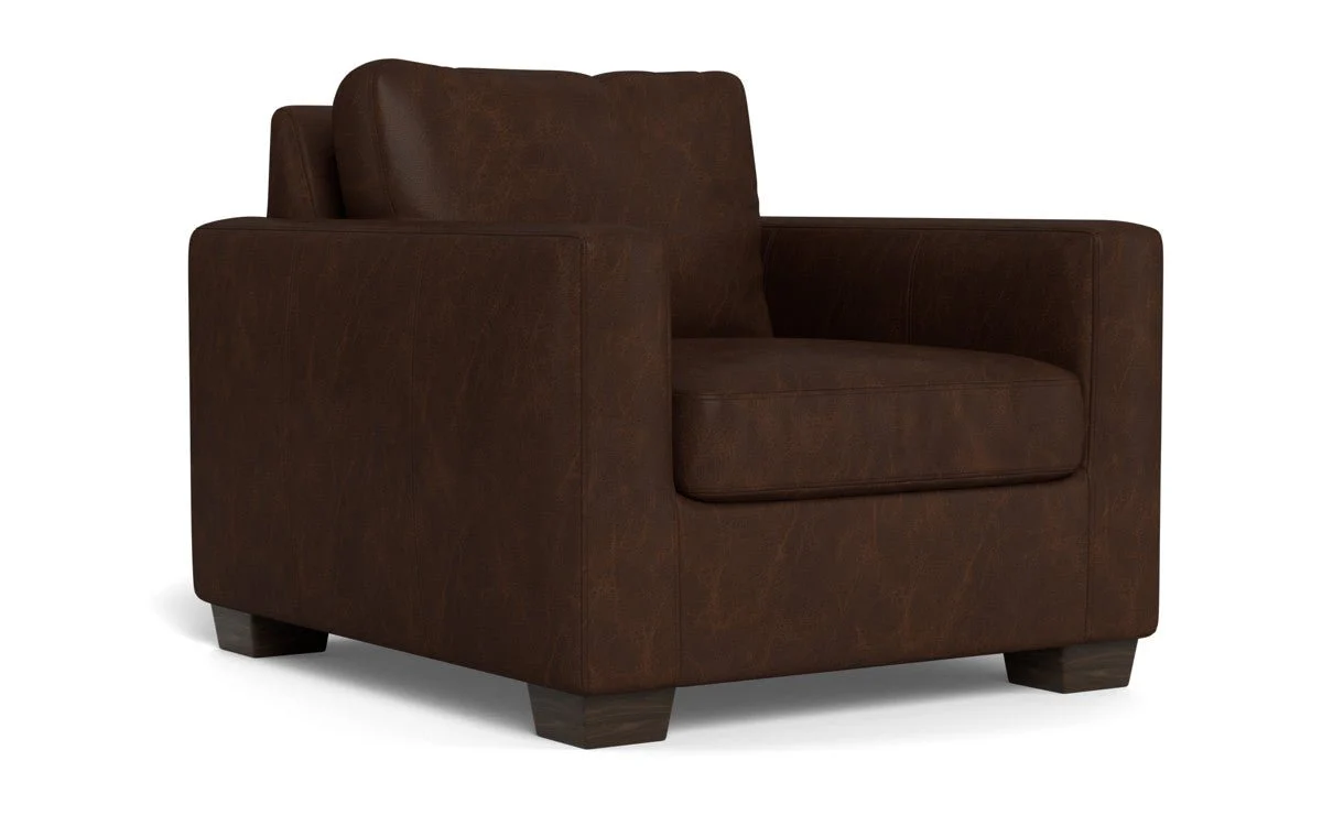 Track 36" Leather Arm Chair - Image 4