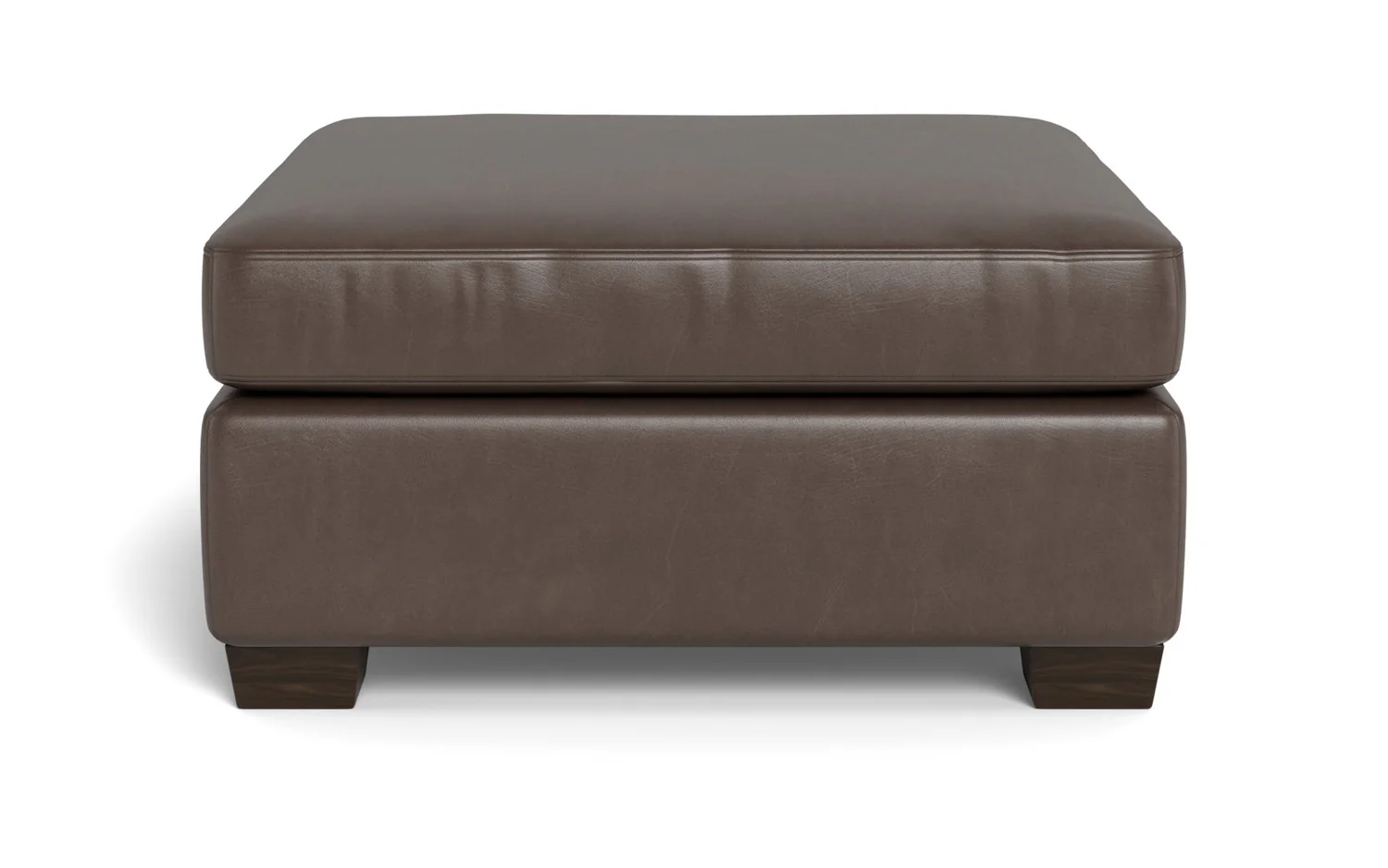 Track Leather Cocktail Ottoman - Image 11