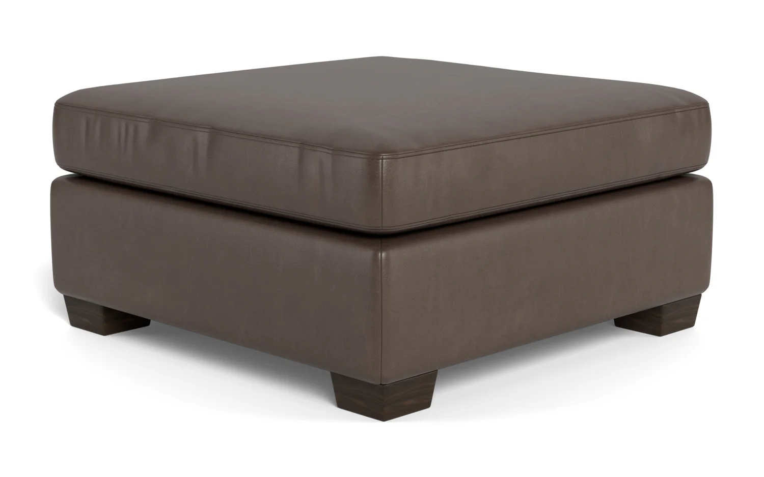 Track Leather Cocktail Ottoman - Image 12