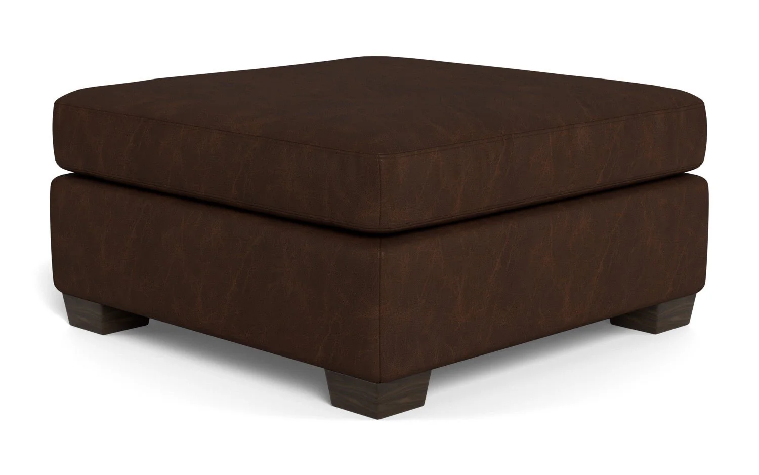 Track Leather Cocktail Ottoman - Image 5