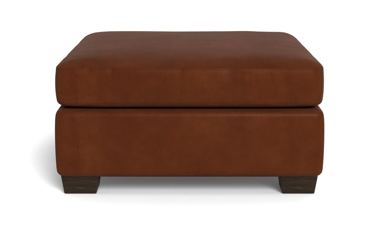 Track Leather Cocktail Ottoman - Image 8