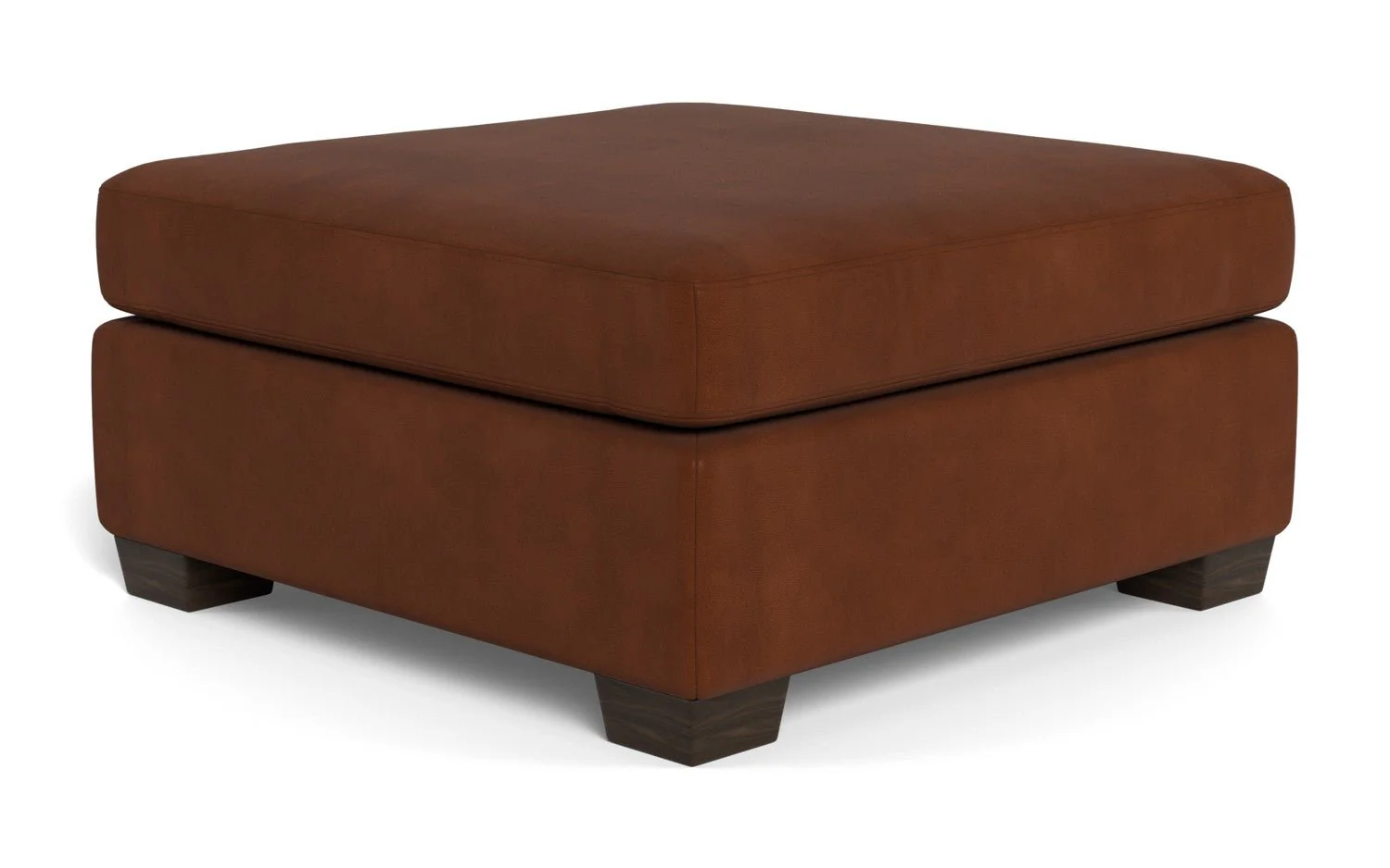 Track Leather Cocktail Ottoman - Image 9