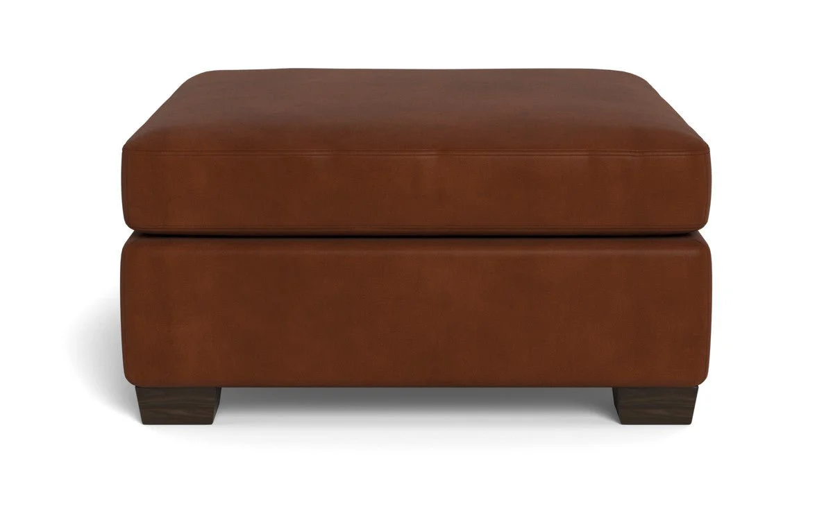 Track Leather Ottoman - Image 10
