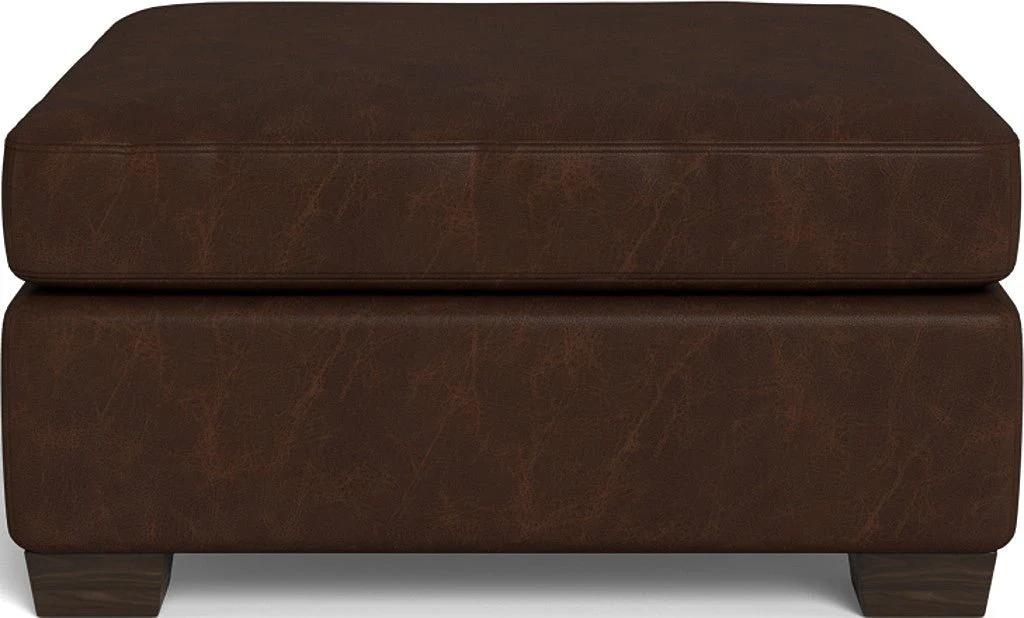 Track Leather Ottoman - Image 4