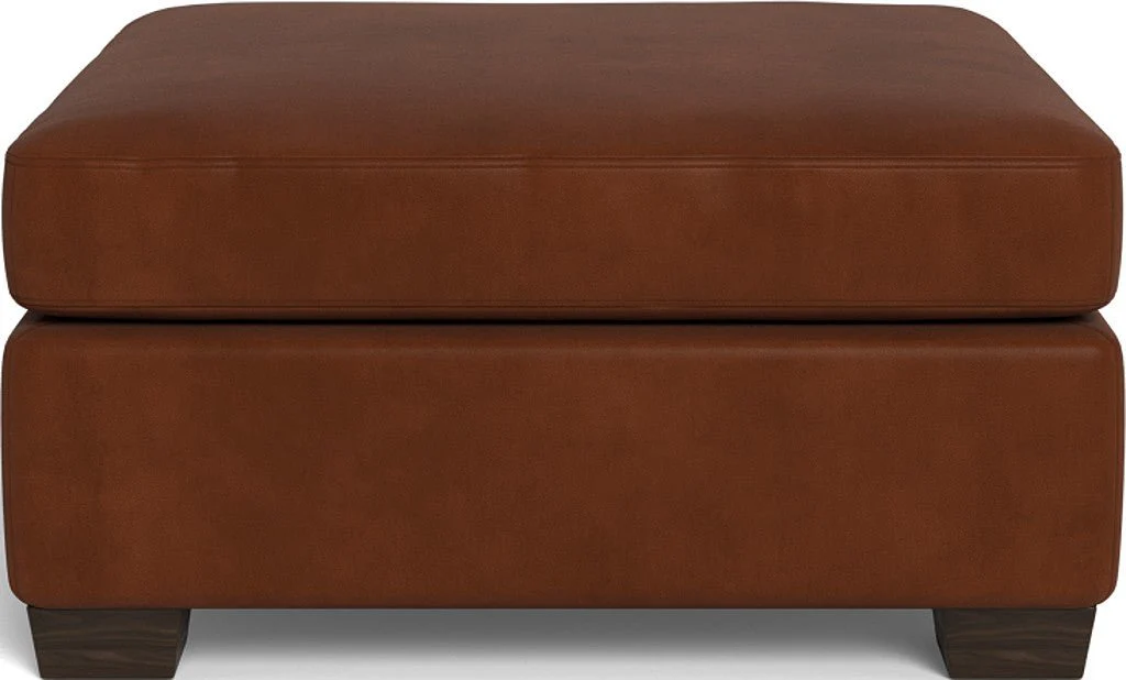 Track Leather Ottoman - Image 8