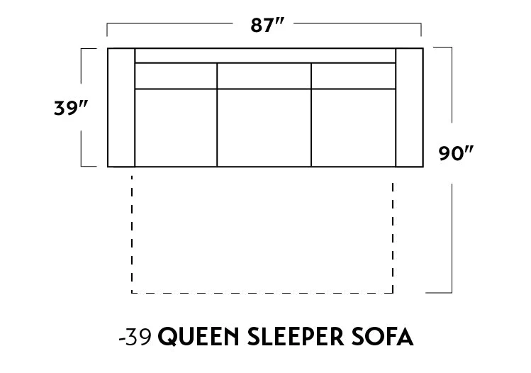 Track 87" Leather Queen Sleeper Sofa - Image 3