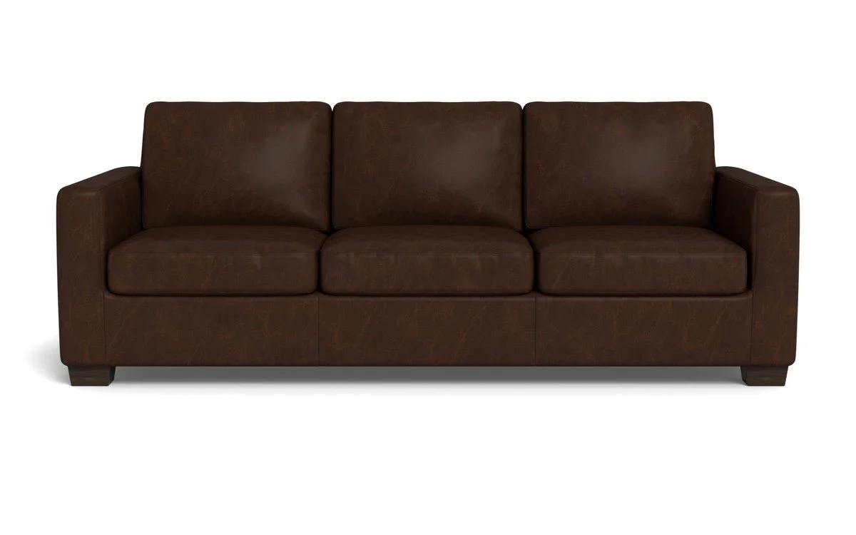 Track 87" Leather Queen Sleeper Sofa - Image 4