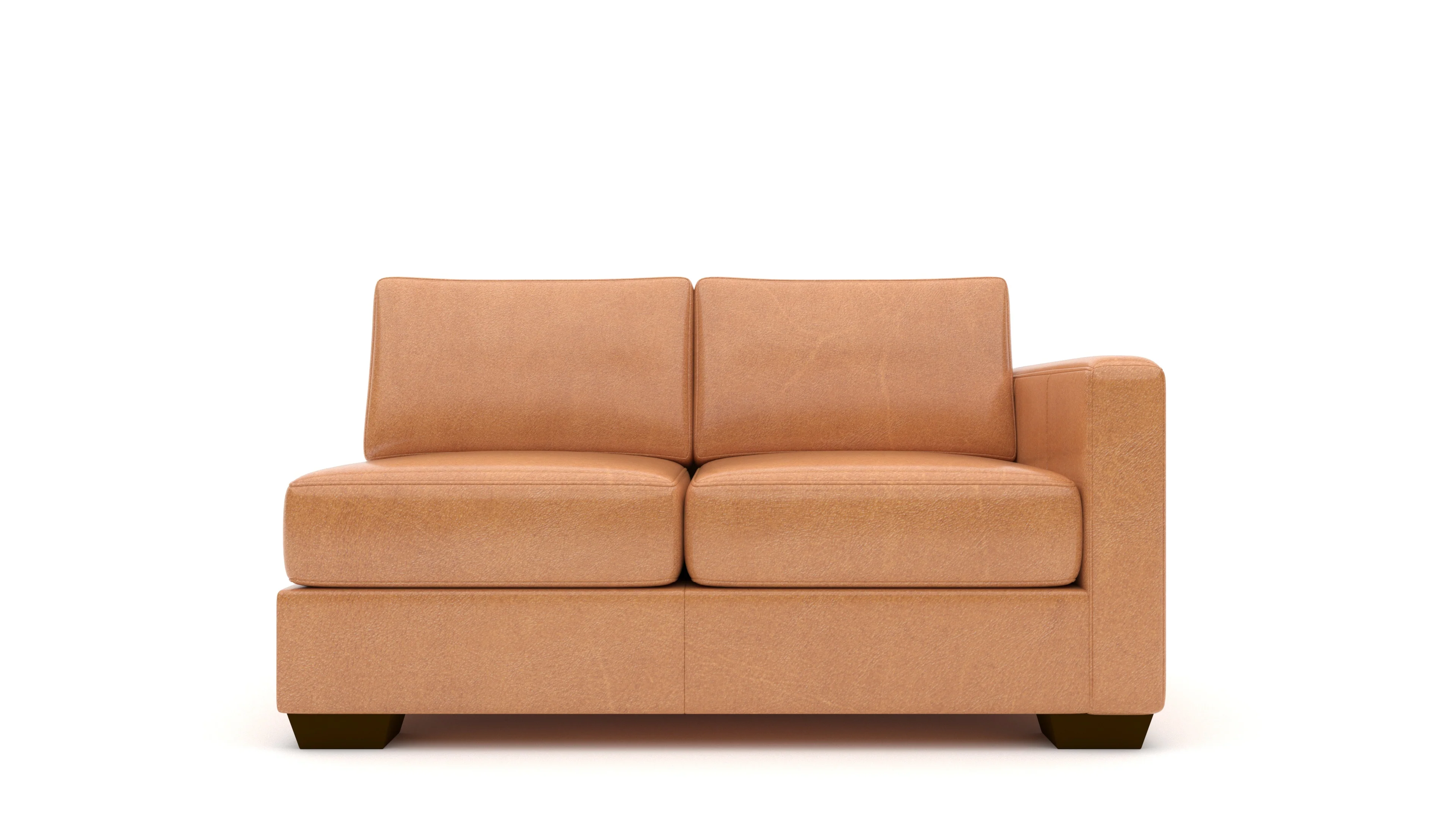 Track Leather RAF Loveseat - Image 3