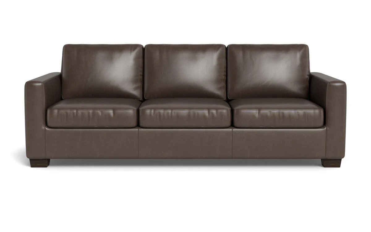 Track 87" Leather Sofa - Image 11