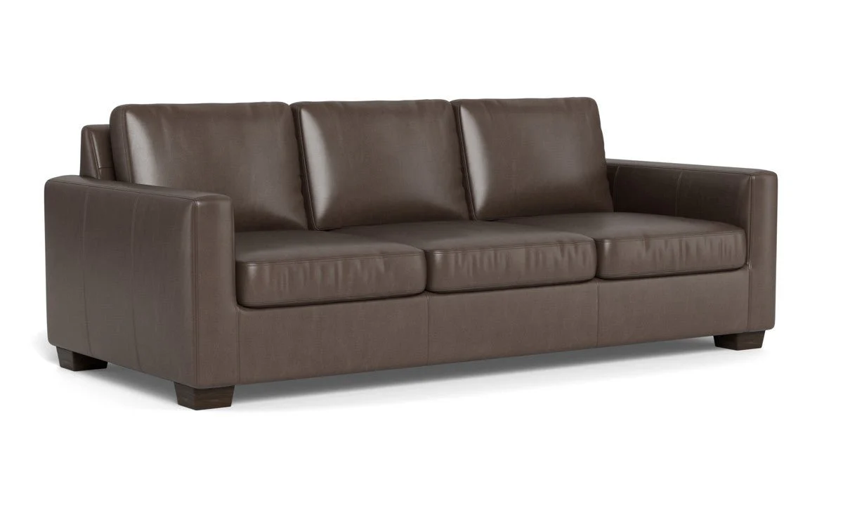 Track 87" Leather Sofa - Image 12