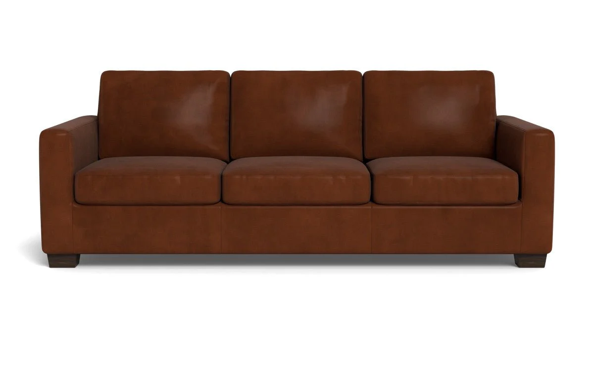 Track 87" Leather Sofa - Image 8