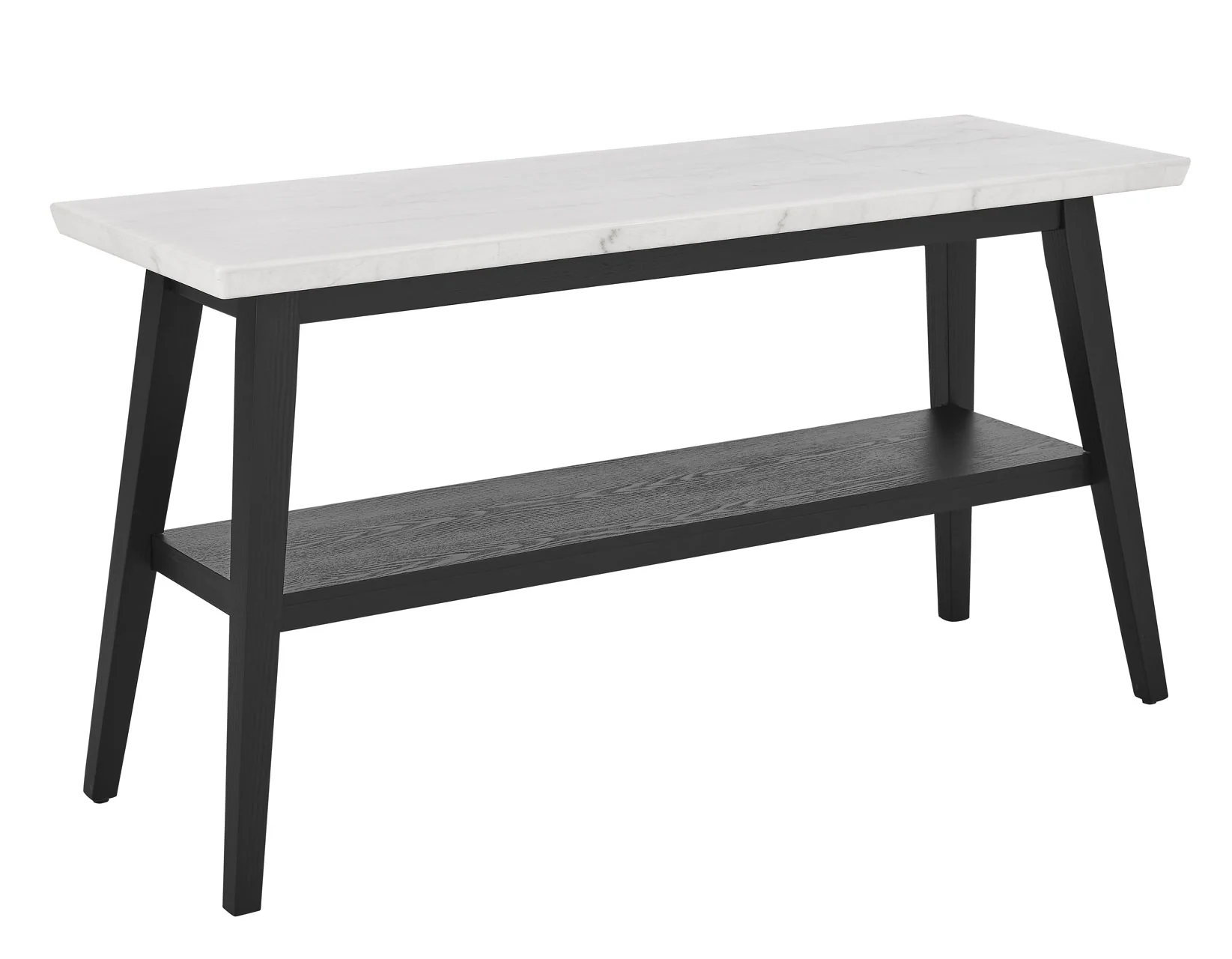 Vienna Black Base White Marble Sofa Table - Image 3