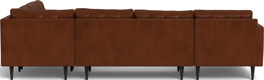 Wallace 130" Leather Corner Sectionals w. Left Chaise - Image 10