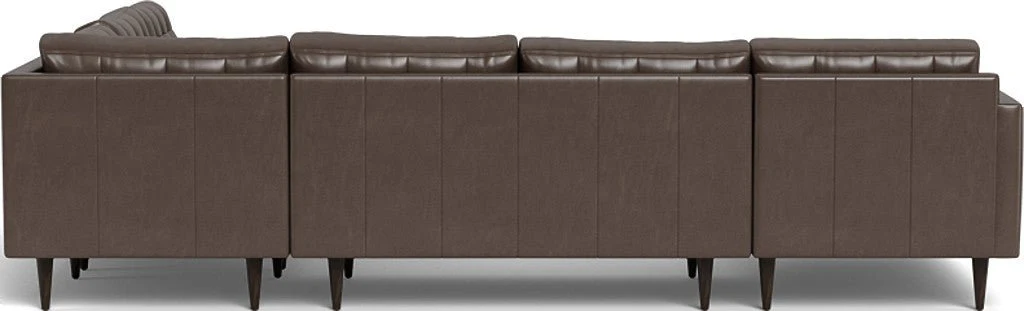 Wallace 130" Leather Corner Sectionals w. Left Chaise - Image 13