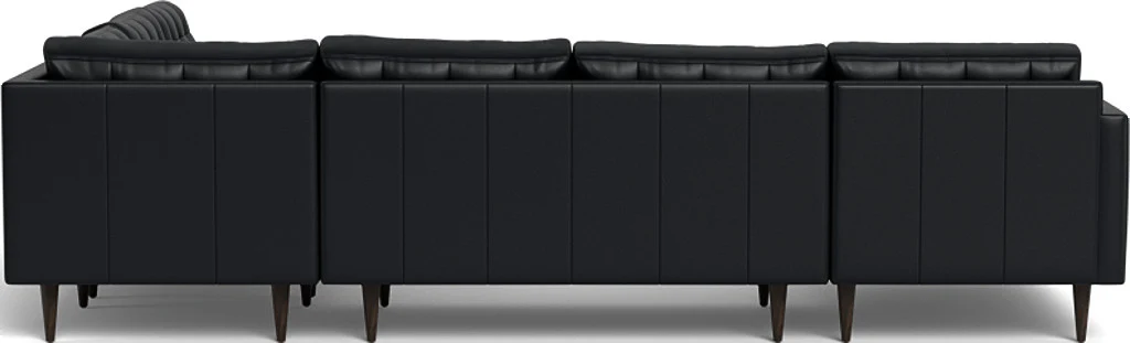 Wallace 130" Leather Corner Sectionals w. Left Chaise - Image 22