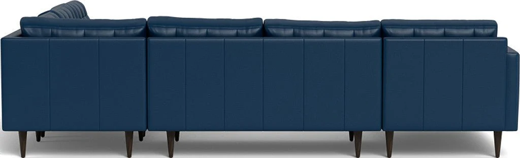 Wallace 130" Leather Corner Sectionals w. Left Chaise - Image 31