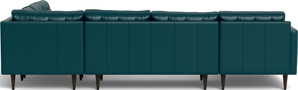 Wallace 130" Leather Corner Sectionals w. Left Chaise - Image 40