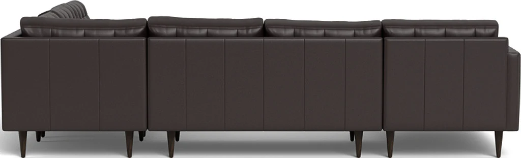Wallace 130" Leather Corner Sectionals w. Left Chaise - Image 43
