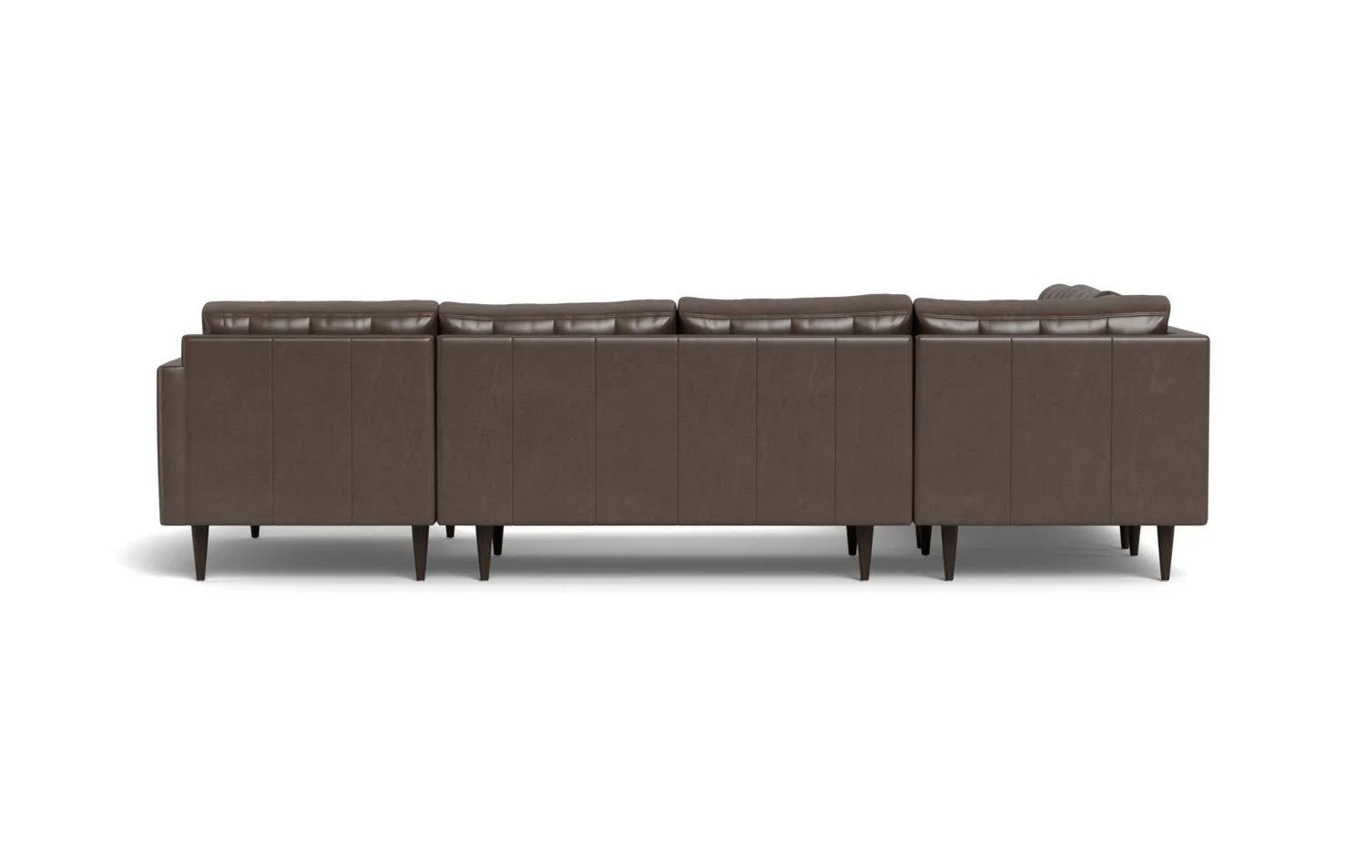 Wallace 130" Leather Corner Sectionals w. Right Chaise - Image 13