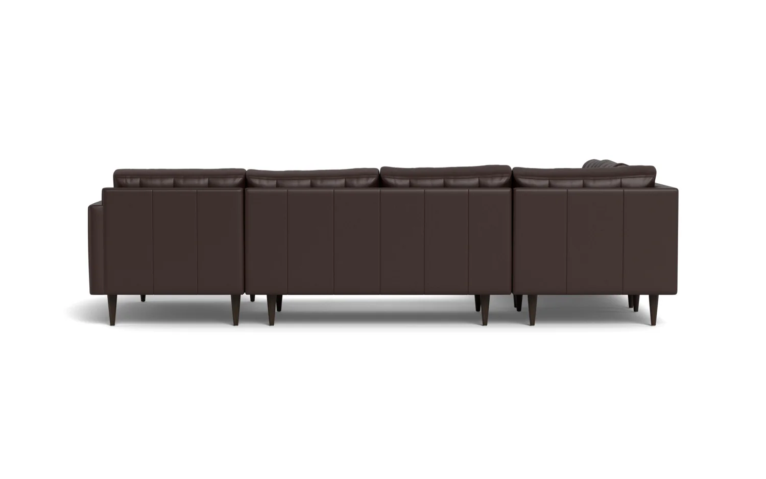 Wallace 130" Leather Corner Sectionals w. Right Chaise - Image 37