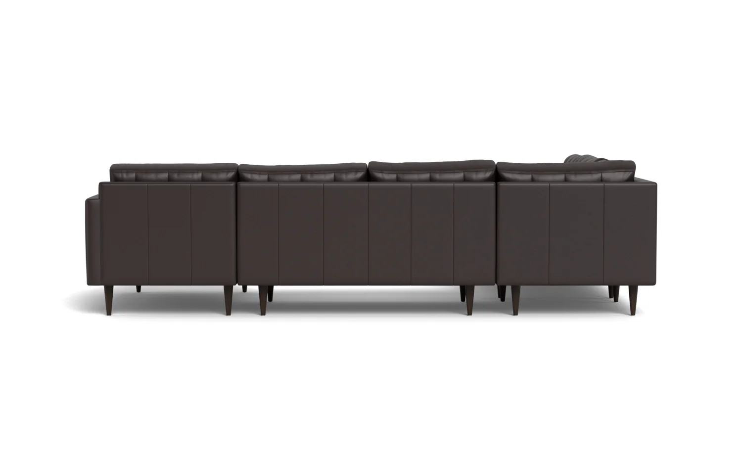 Wallace 130" Leather Corner Sectionals w. Right Chaise - Image 42