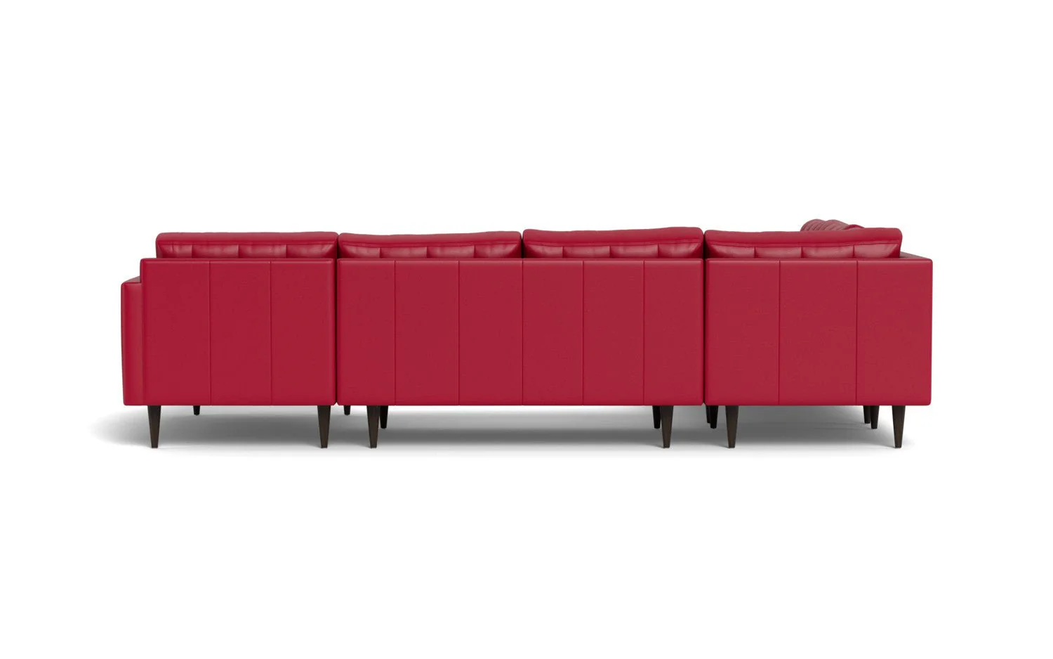 Wallace 130" Leather Corner Sectionals w. Right Chaise - Image 46