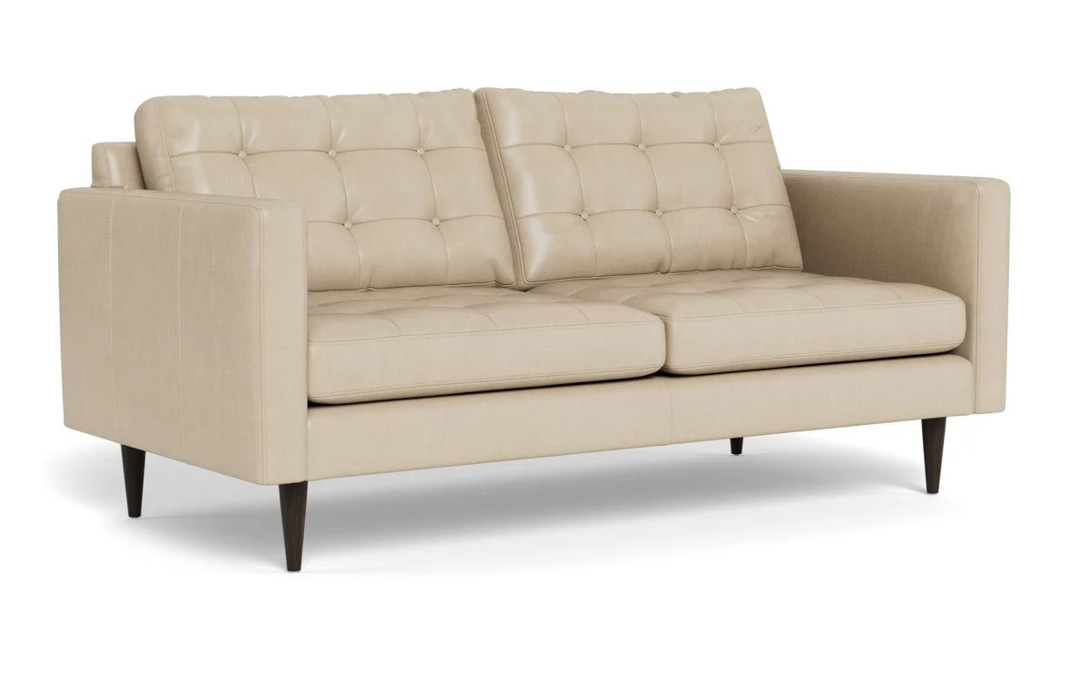 Wallace 74" Leather Apartment Sofa - Image 15