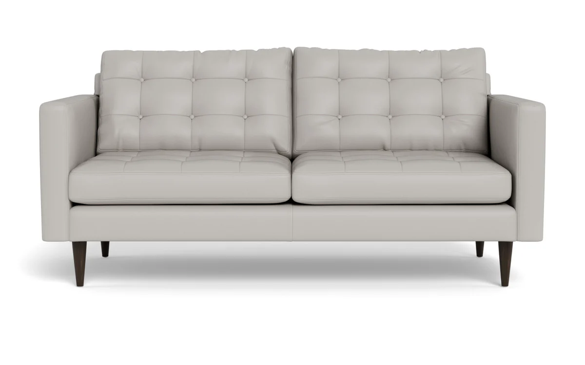 Wallace 74" Leather Apartment Sofa - Image 23
