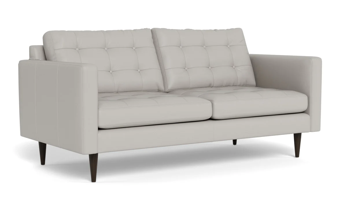 Wallace 74" Leather Apartment Sofa - Image 24
