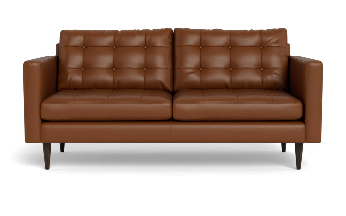 Wallace 74" Leather Apartment Sofa - Image 26