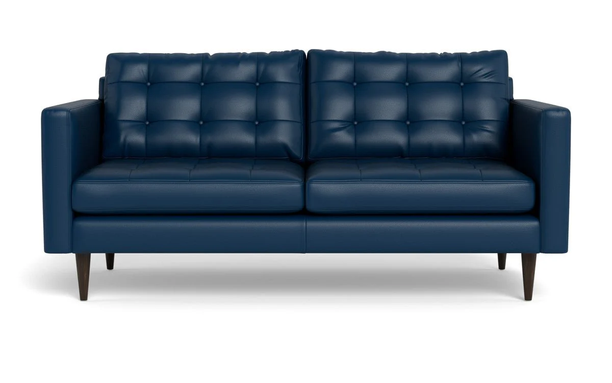 Wallace 74" Leather Apartment Sofa - Image 29