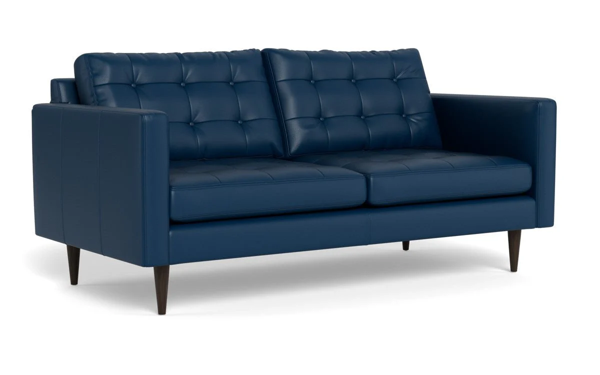 Wallace 74" Leather Apartment Sofa - Image 30