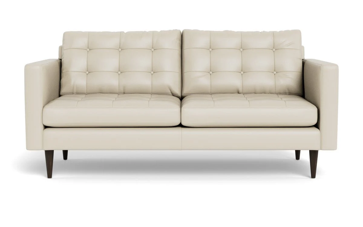 Wallace 74" Leather Apartment Sofa - Image 32