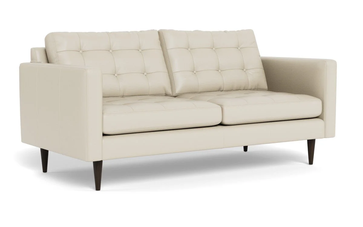 Wallace 74" Leather Apartment Sofa - Image 33